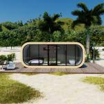 Outdoor Sandy Beach Bedroom Prefab Capsule Hotel Room with Bedroom and Modern