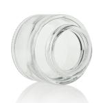 Factory Price Wholesale Clear Cream Cosmetic Container Glass 50ml Cosmetic Jar