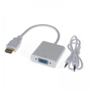 Wholesale HDMI Male to VGA Converter Adapter With Audio USB Cable 1080P for PC from china suppliers