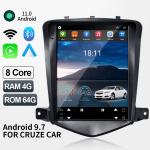 9.7inch Chevrolet Cruze Radio Featuring Android 11 Touch Screen