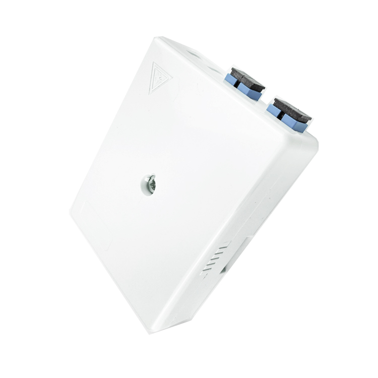 Network Gray 2 Cores UPC Plastic Fiber Optic Faceplate Socket Panel SC for Indoor