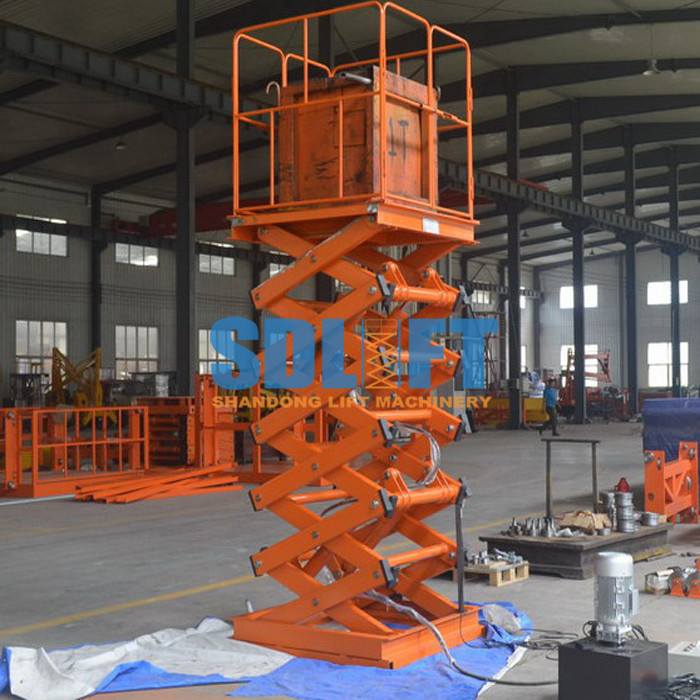 1 Tonne 3m Stationary Hydraulic Scissor Lift With Ce