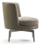 Nordic Style Fabric Leisure Chairs Indoor Ergonomic Wide Applicability 610*660