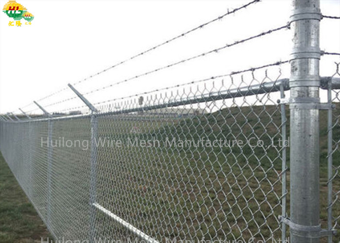 8 Gauge Chain Link Wire Fence 2.5" Mesh 48" X 50" High Safety