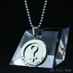 Wholesale Fashion High Quality Fashion Stainless Steel Round Shapped Necklace Pendant LPR267 from china suppliers