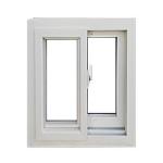 European Style PVC Plastic Upvc Sliding Double Window Sound Proof Hurricane