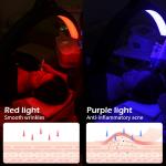 Red Light Facial Makeup 6000lux Led Moon Light Usb Recharge Cosmetic Lighting