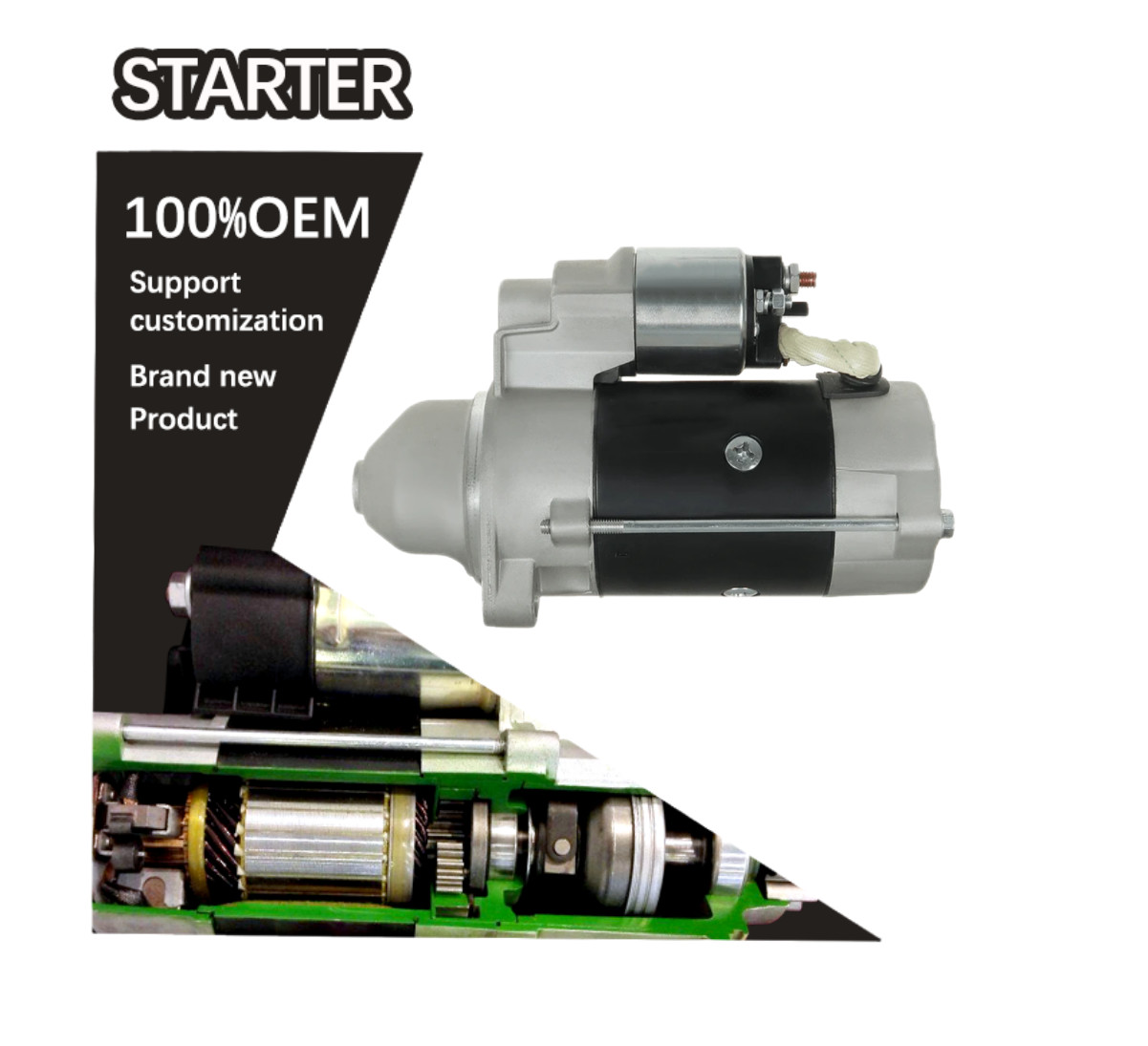 24V 10T CW STARTER 11.131.588 11.131.725 AZE6542 AZJ3444 IS1163 IS1314 11131588 11131725