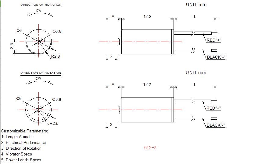 1.5v 3v Mini Coreless DC Motor , Micro Coreless Vibration Motor RoHS Material