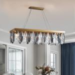 Modern living room chandeliers round gold hanging art deco lamp(WH-CY-241)