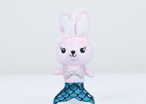 Wholesale Pink Color Plush Bunny Keychain , Dressup Mermaid Stuffed Bunny Keychain from china suppliers