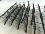 Black plastic 3D Mesh Fabric