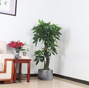 Wholesale Artificial Plants Tree Potted Fake Money Tree Indoor Office Home Decor from china suppliers
