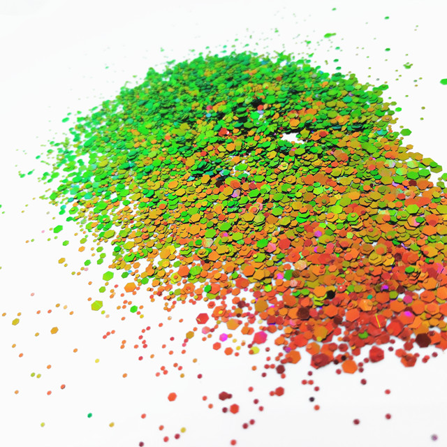 Get the Perfect Eye Makeup Look with Excellent Nail Art Effect Chameleon Flakes