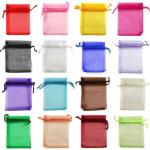 factory price beautiful cheap gift organza drawstring bag gift pouch Jeweller
