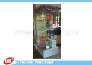 Wholesale Glass gift display cabinet with LED light customized for retail shop from china suppliers
