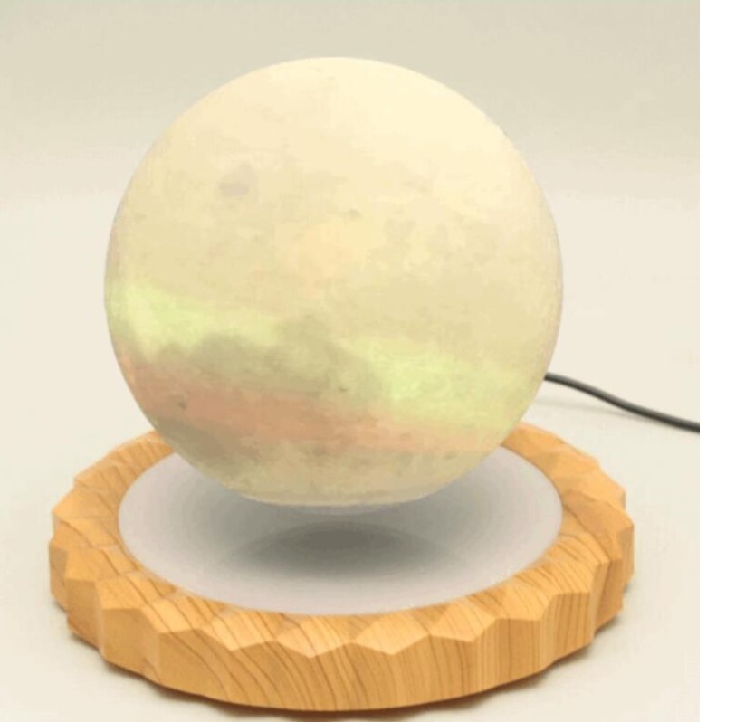 PA-0701G Magnetic floating levitation colorful change moon lamp 5inch night light for promotion gift