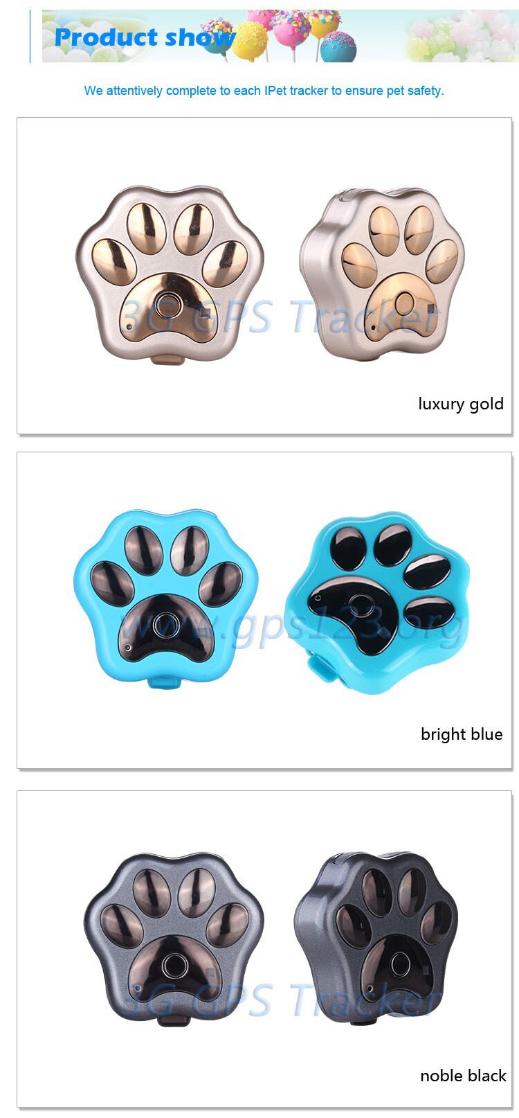 Mini waterproof dog gps tracker with mobile phone 3g wcdma gsm dual sim mobile phone V40