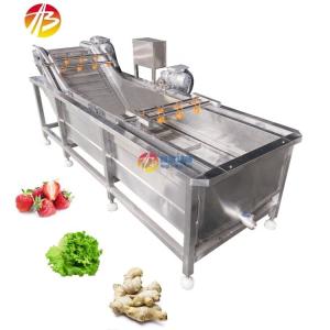 Wholesale Industrial Food Vegetable Washing Machine with 600 KG Capacity and Air Bubble System from china suppliers