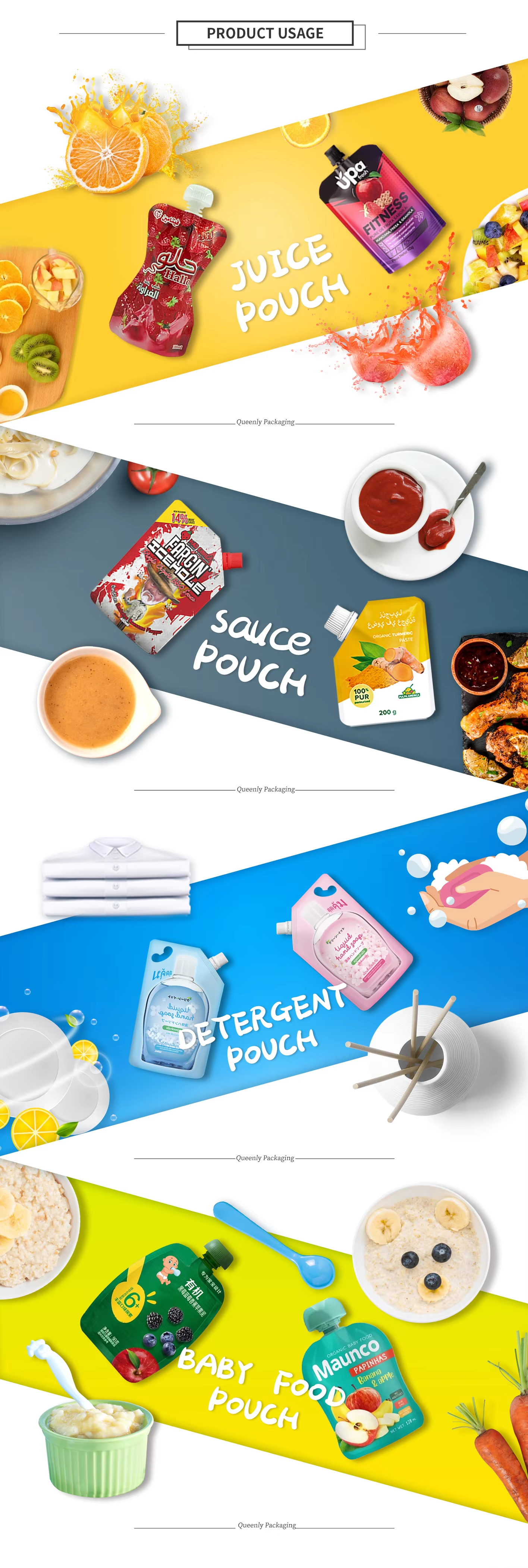 Holographic Stand-Up Pouch Mockup with Hang Hole - Premium Premade Doypack Mockup for Branding