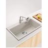 Buy cheap White Composite Quartz Undermount Kitchen Sink 635mm Length Without Faucet from wholesalers