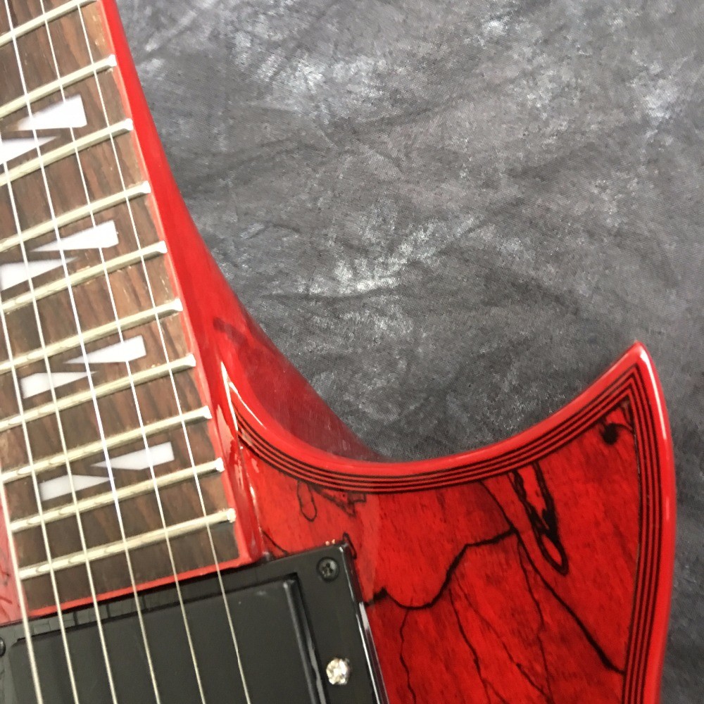 LP custom electric guitar with black floyed rose
