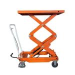 Mobile 300kg Double Scissor Lift Tables 39.76inx20.47in Max Height 62.40in