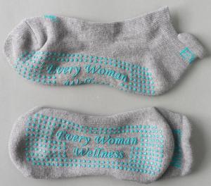 Wholesale Knitted Yoga Grip Socks Better Body Movements Control With Jacquard Logo from china suppliers