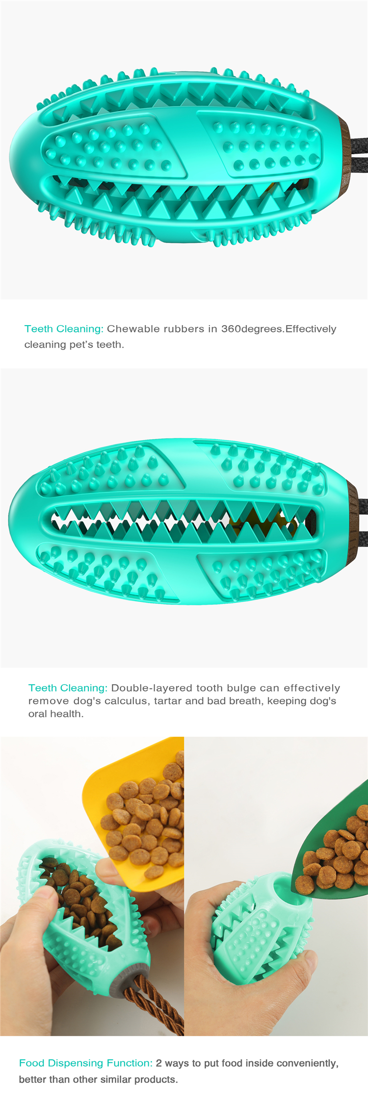 2021 Top Selling Funny Interactive Puppy Teeth Cleaning Chew Toy Dog Toothbrush Toy