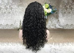Wholesale High Density Human Lace Front Wigs , Natural Hairline Black Human Hair Lace Front Wigs from china suppliers