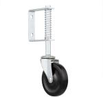 Galvanized Carbon Steel 4 Inch Hard Rubber Swivel Gate Caster for Industrial