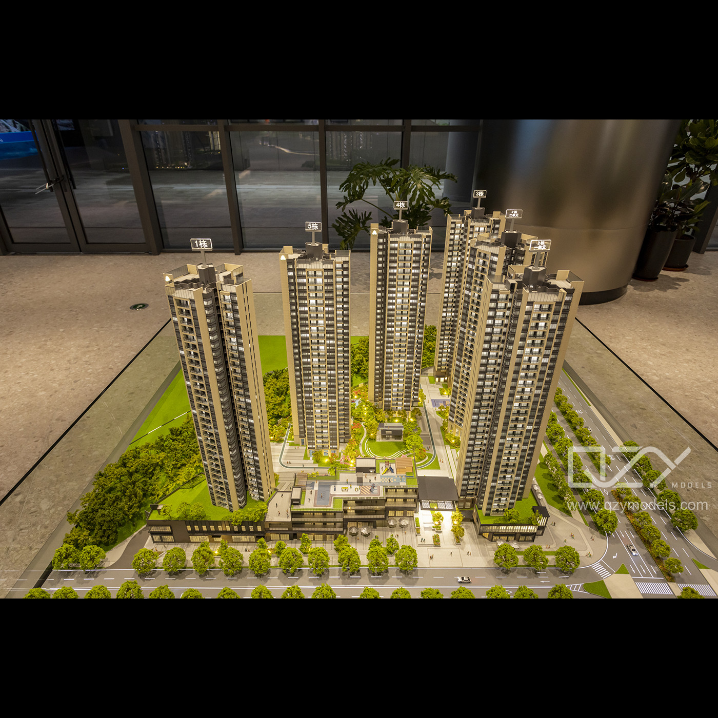 Architectural Scale Models Shenzhen Talents Housing Group- 1/150 Fuhui Residence Model