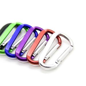 Wholesale Locking Swivel Mountain Climbing Snap Hooks Custom Logo Aluminum Carabiner Keychain from china suppliers
