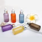 Wholesale 20ml 50ml 100ml Frosted Glass Dropper Bottle For Serum Essential Oil