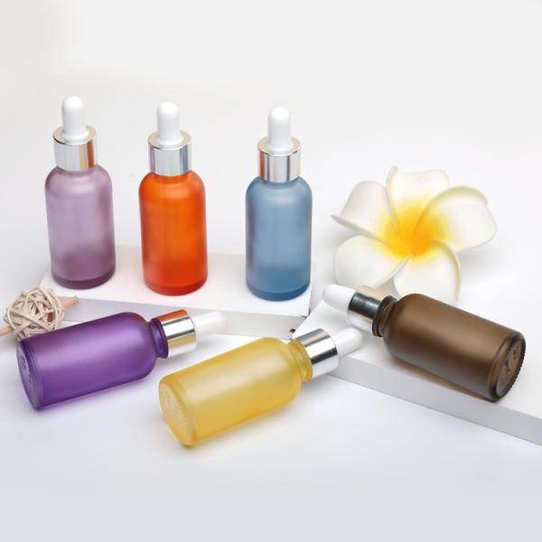 Wholesale 20ml 50ml 100ml Frosted Glass Dropper Bottle For Serum Essential Oil