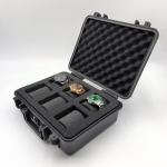 Six Watches Water Resistant Watch Box Black Plastic