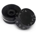 Black Electric Guitar Control Speed Tone Volume Knobs Replacement Parts