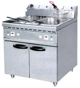 Wholesale JUSTA 40L Electric Two Tank Deep Fryer With Cabinet ZH-RCX2 Western Kitchen Equipment from china suppliers