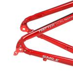 700C Thru Axle Alloy Gravel Bike Frameset Red With Disc Brake
