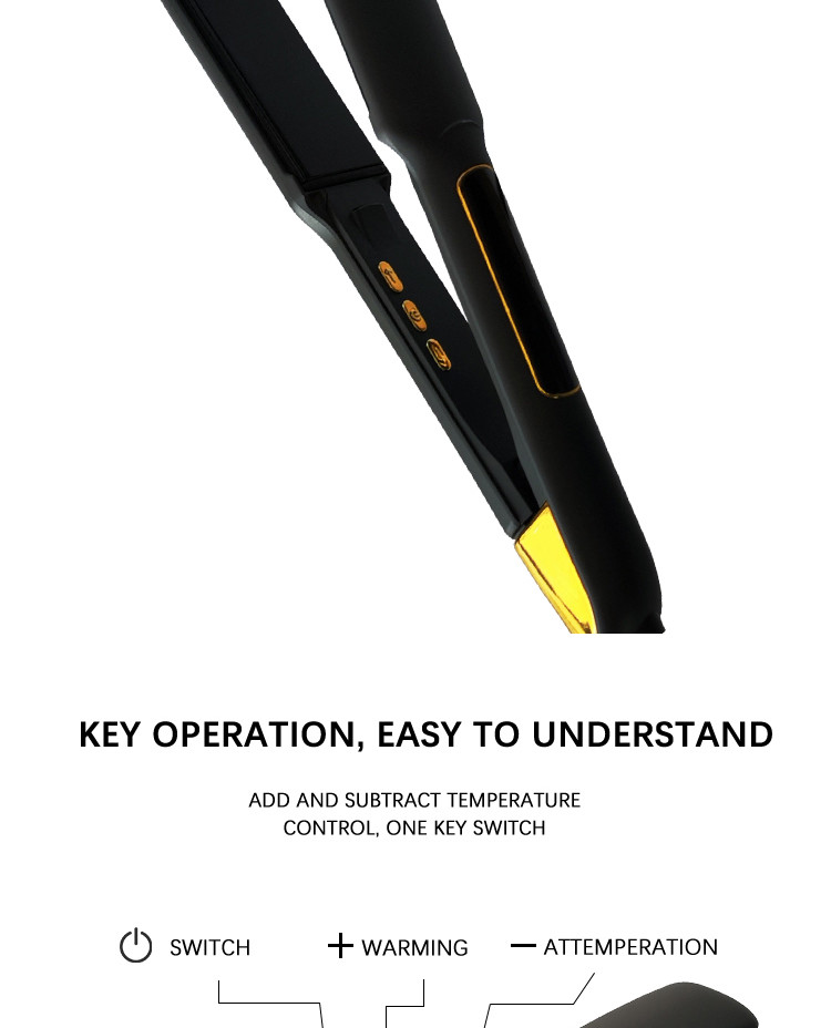 Manual Adjustment Ceramic Hair Straightening Iron Intelligent Type Other Intelligence