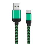 Nylon Braided USB Data Cable for Fast Charging Mobile Phones 2A Metal Quick