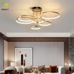 Hot Sale Luxury Led Crystal Golden Ceiling Lamp For Bedroom living room