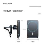 Magsafe 10W Car Wireless Charger Magnet Phone Car Holder 9V 1.67A For IPhone 12