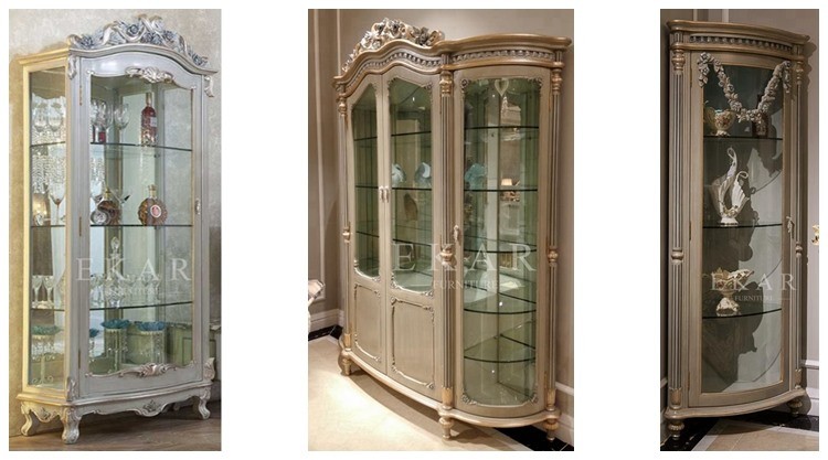 New Design Wall Mount Wooden and Glass Cabinet FJ-133A