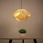 Rattan lantern pendant Lights For Indoor Kitchen Dining room Lighting Fixtures