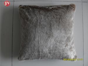 Wholesale Natural Color Faux Fur Pillows Cushion Cover Dry Washable Car Seat Decorative from china suppliers