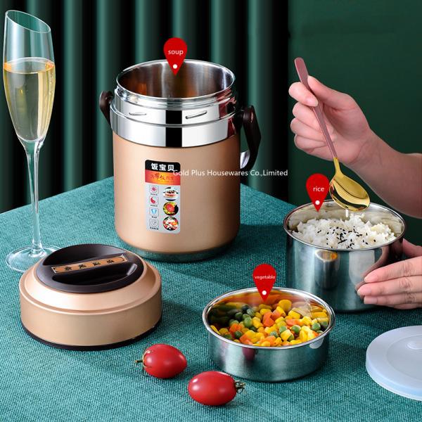 Factory direct vacuum insulation stew cans metal steel gift promotion custom