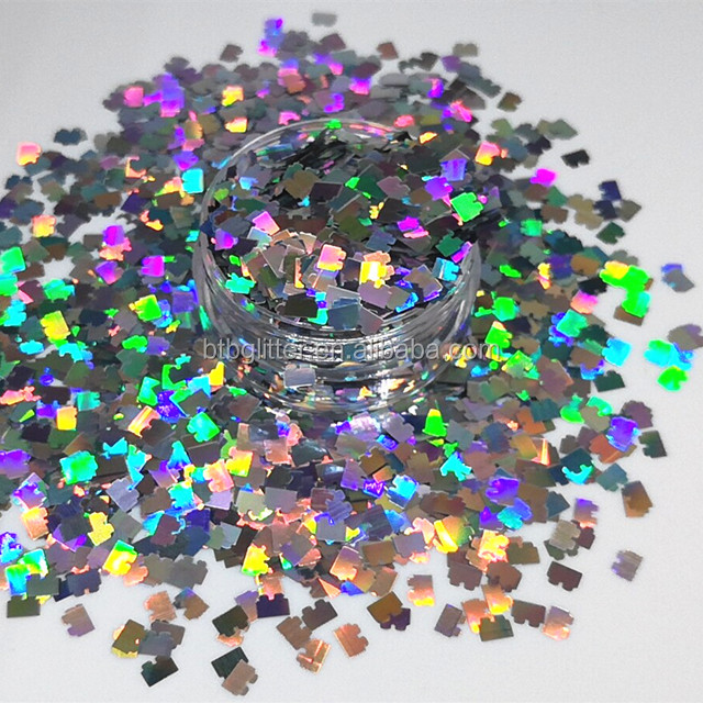 Easter-Themed 5mm Shaped HOHO Holographic Glitter in Assorted Colors