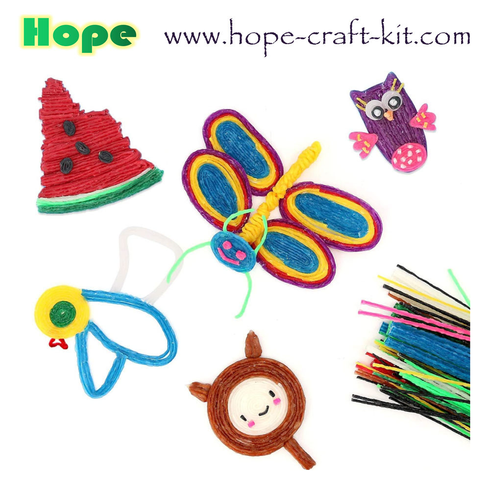 Magic Wax Sticks Wax Wire Wikki Stix Doodle Sticks for Children Kids DIY Hand-Craft Material STEM Innovation OEM