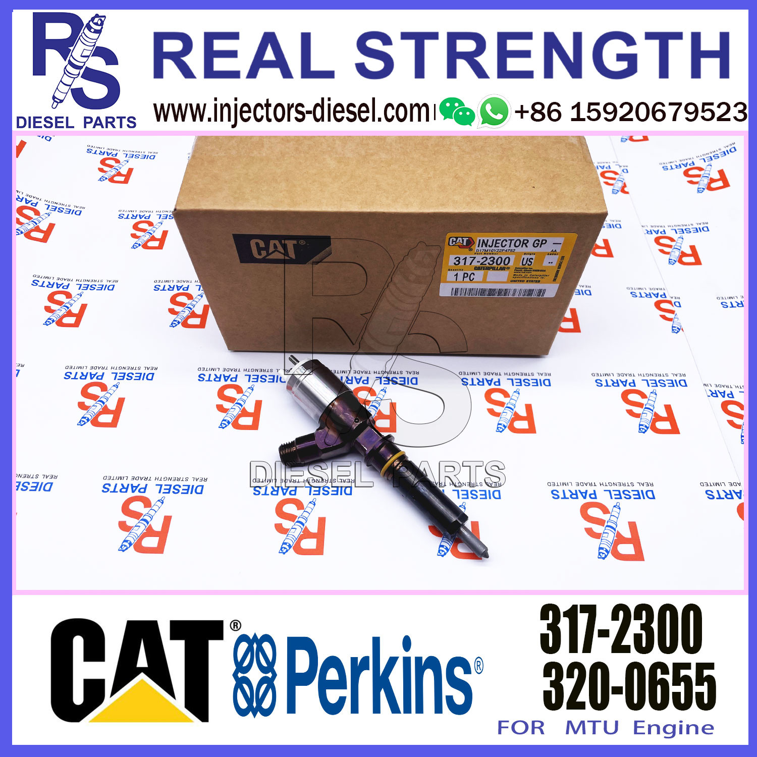 Common Rail Injector For CAT excavator C6 C6.4 diesel 326-4700 3264700 fuel injector 317-2300